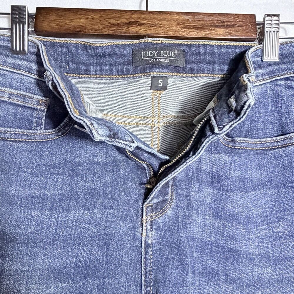 Judy Blue High Rise Stretch Dark Wash Denim Blue Jean Shorts Size S US 2/4 - Picture 4 of 9
